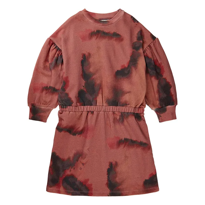 Kleid Bio-Baumwolle Tie & Dye Ilsa | Altrosa- Produktbild Nr. 0