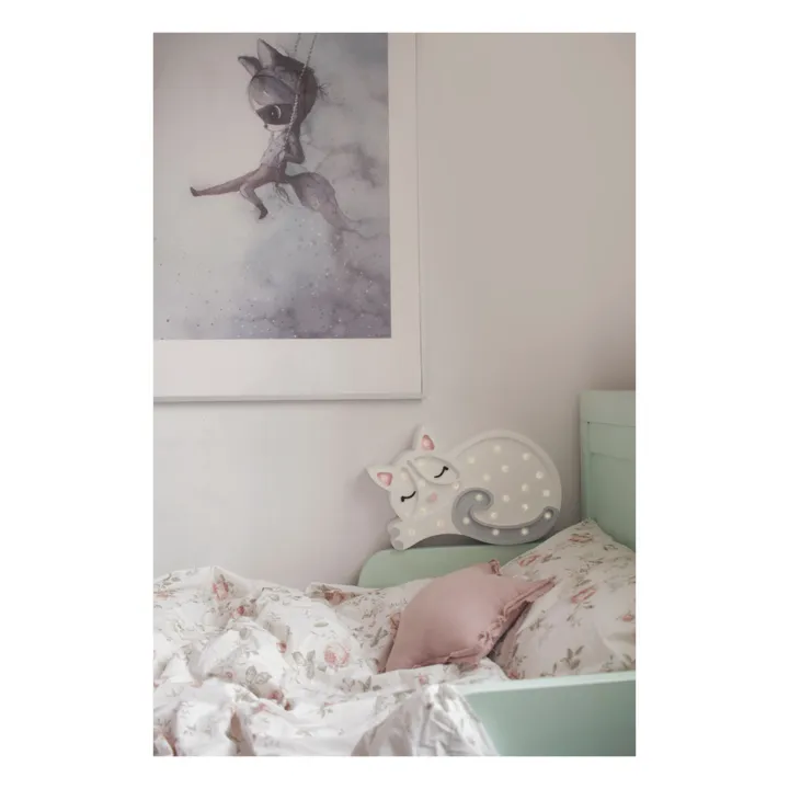 Lampada da appoggio, motivo: gatto | Bianco- Immagine del prodotto n°1