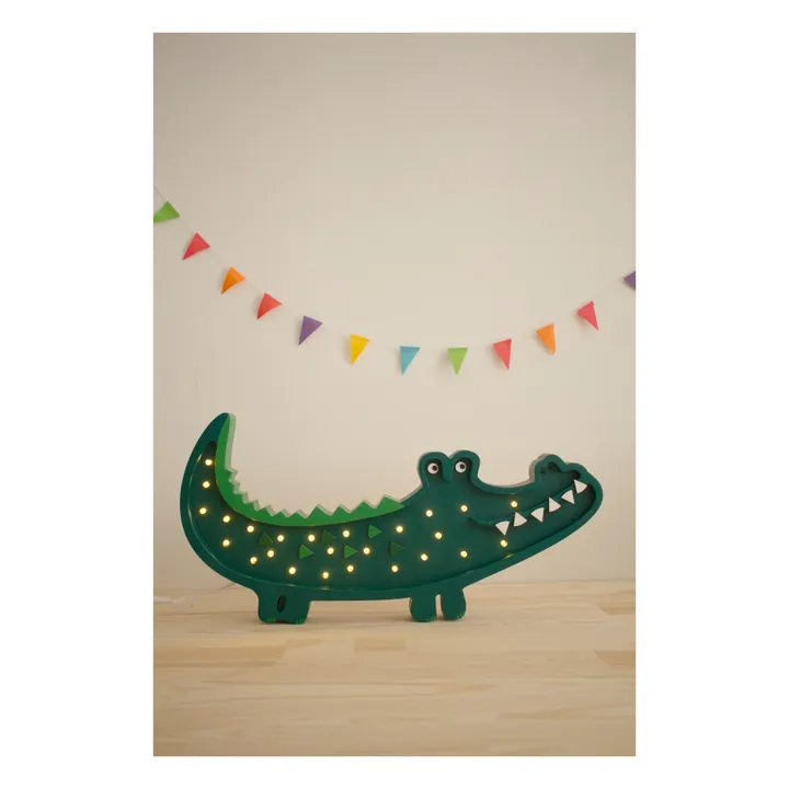 Tischleuchte Krokodil | Chromgrün- Produktbild Nr. 1