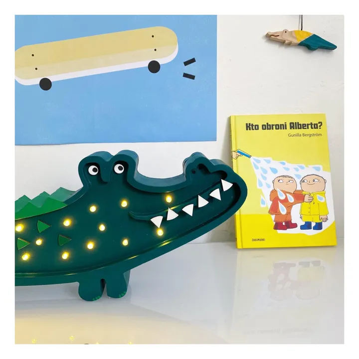 Tischleuchte Krokodil | Chromgrün- Produktbild Nr. 2