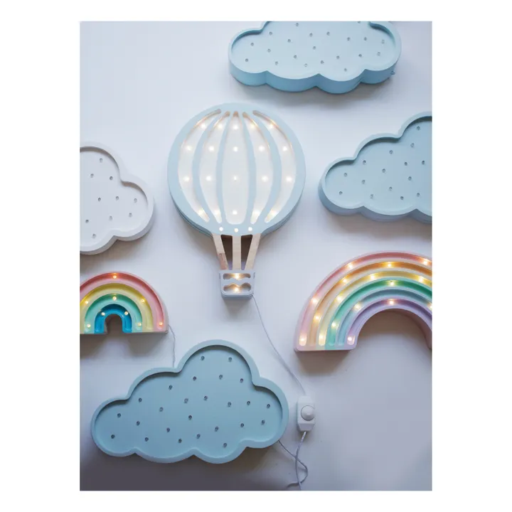 Hot Air Balloon Table Lamp | Pale blue- Product image n°1