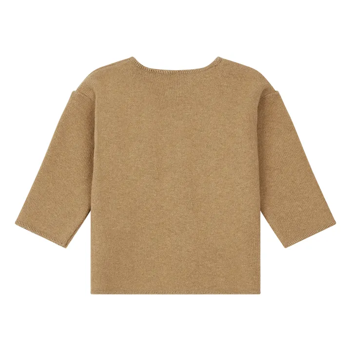 Recycled Knit Baby Cardigan | Camel- Product image n°1