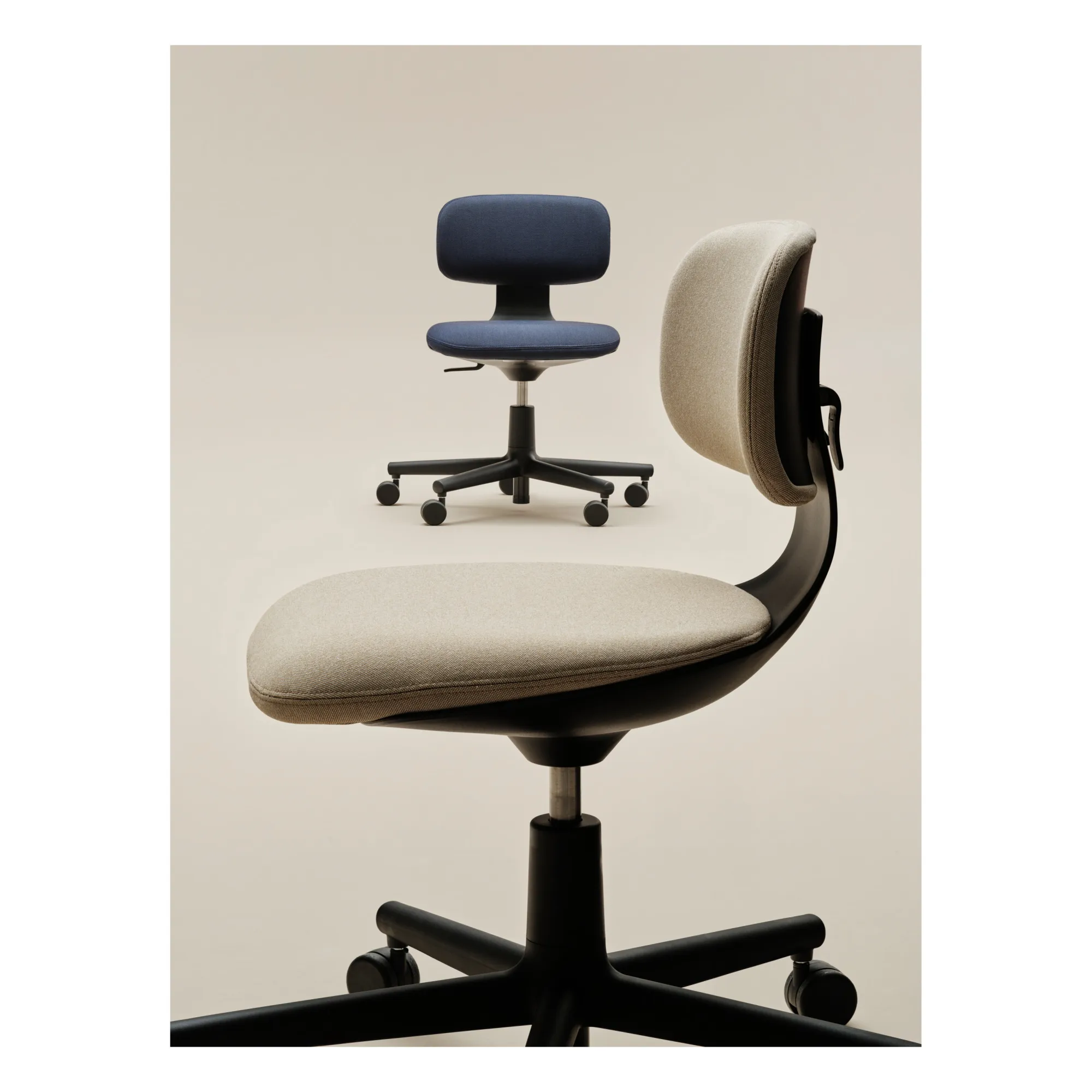 Chaise de bureau Rookie | Beige- Image produit n°1