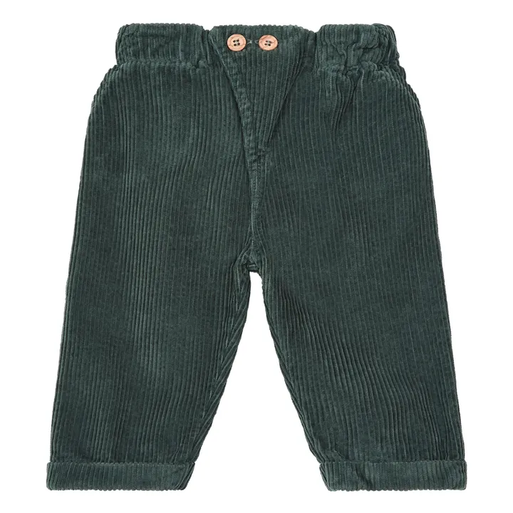 Pantaloni in velluto, modello: Marlito | Verde scuro- Immagine del prodotto n°0