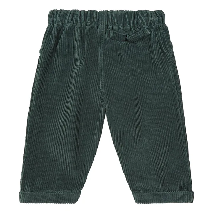 Pantaloni in velluto, modello: Marlito | Verde scuro- Immagine del prodotto n°4