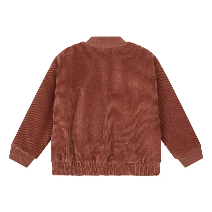 Eliott Sherpa-Lined Corduroy Jacket | Brick red- Product image n°5