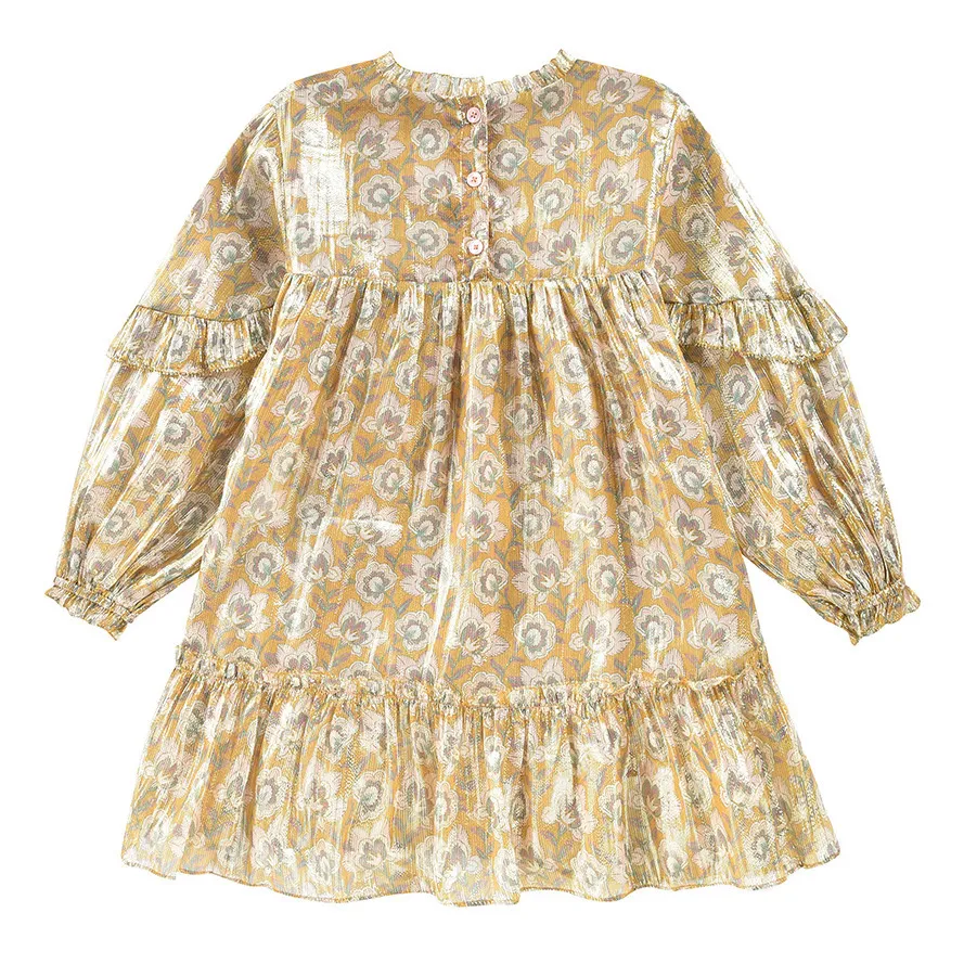 gold colour party dresses Jolene Dress Citrus Grove main image 1