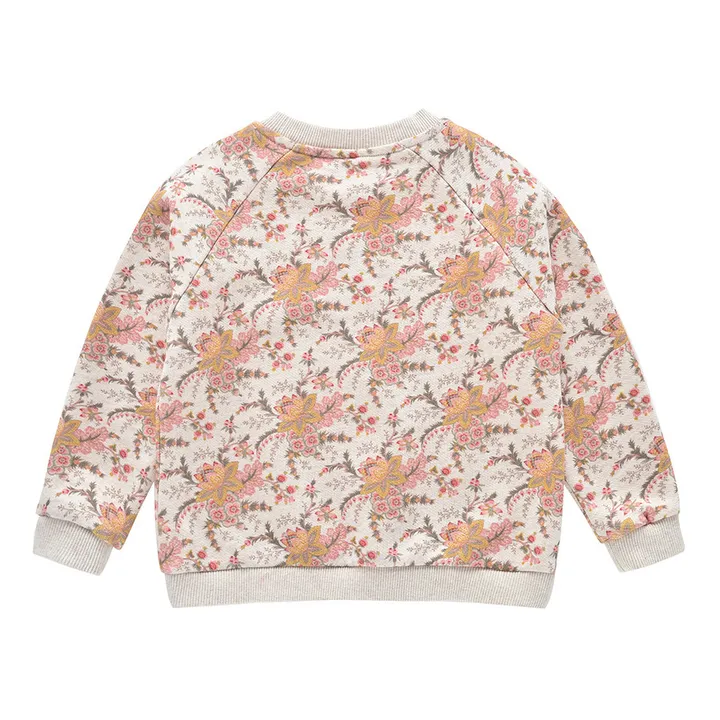 Kyra Organic Cotton Floral Sweatshirt | Ecru- Product image n°4