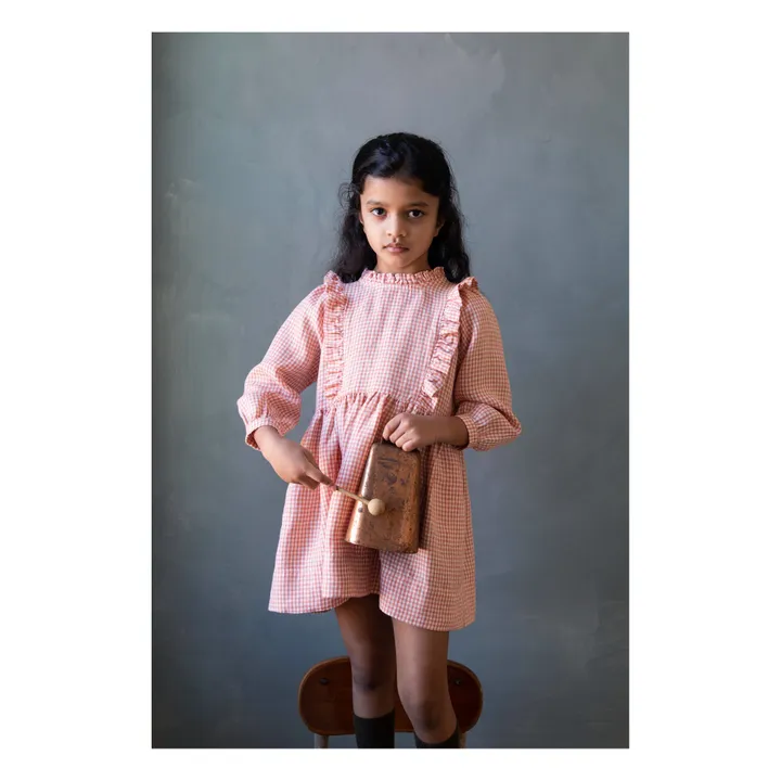 Soor Ploom - Percy Linen Dress - Pink | Smallable Soor Ploom - Percy Linen Dress - Pink | Smallable