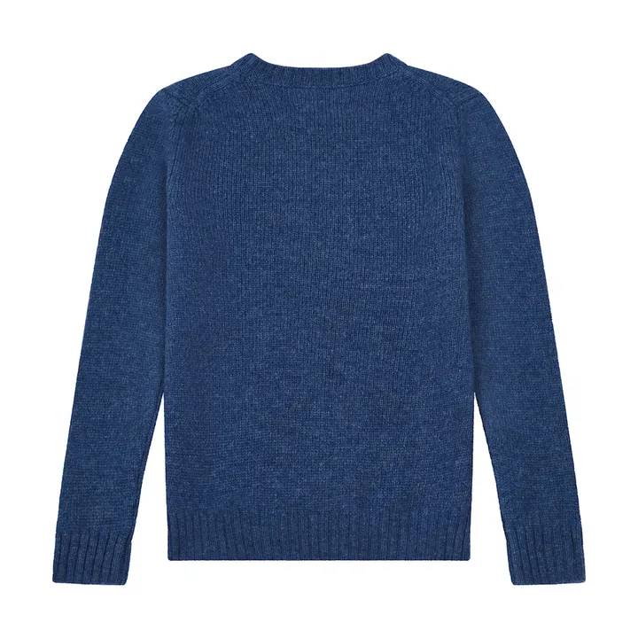 Pull in lana Shetland | Blu- Immagine del prodotto n°2