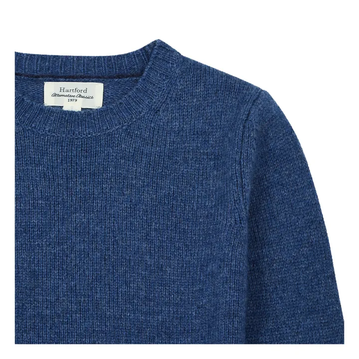 Pull in lana Shetland | Blu- Immagine del prodotto n°1