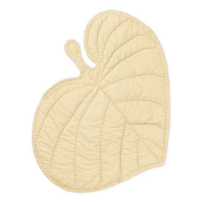 Tapis d'éveil Feuille en coton bio | Beige