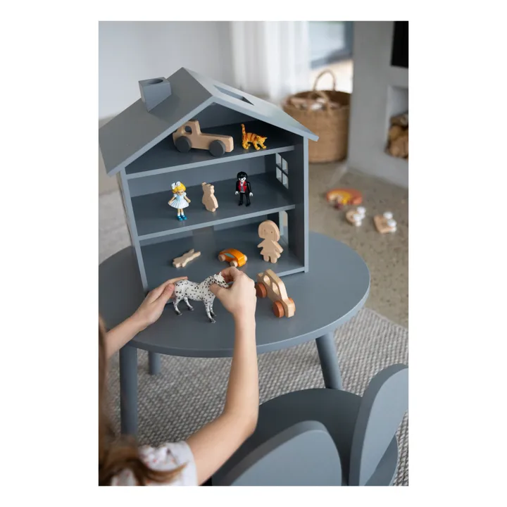 Puppenhaus aus Holz | Grau- Produktbild Nr. 1