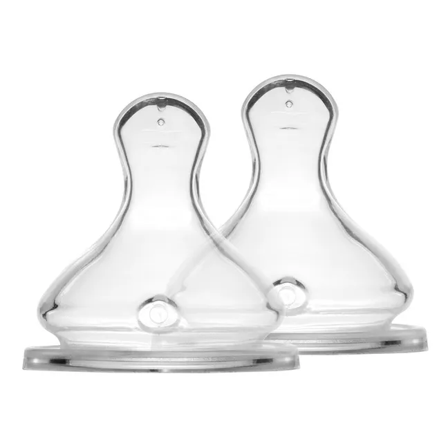 Tétines physiologiques débit moyen - Lot de 2