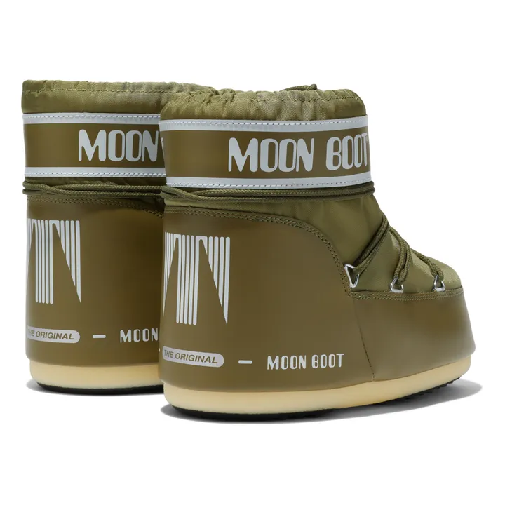 Moon Boot Women's Icon Low No Lace Rubber Boots in Khaki Moon Boot