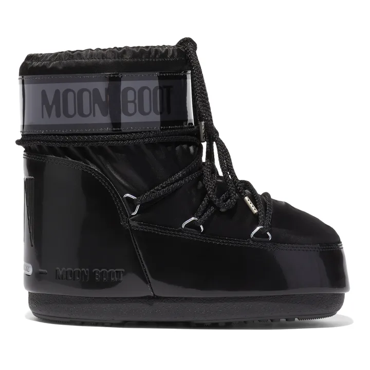 MOON BOOT　ICON LOW BLACK NYLON BOOTSブラック ICON LOW BLACK FAUX-FUR BOOTS | Moon Boot®