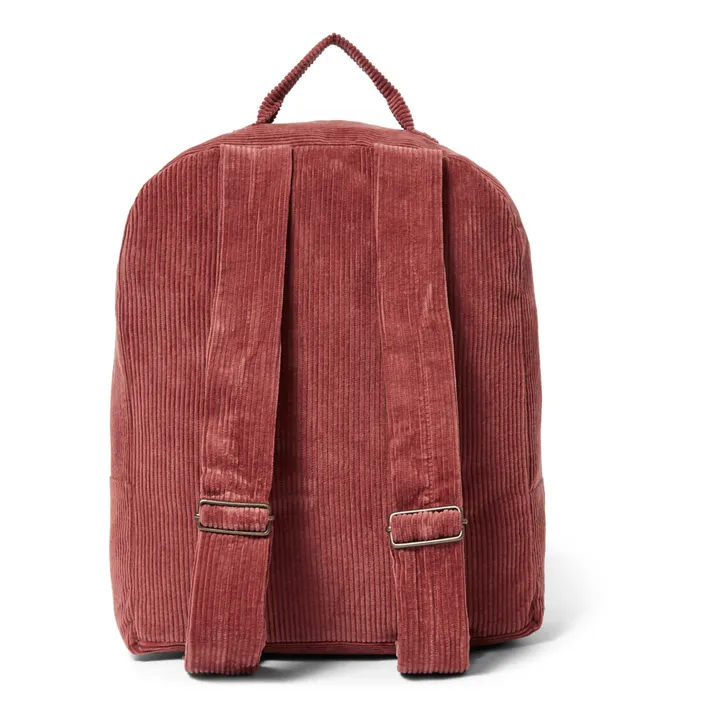 Kitten Corduroy Backpack | Brick red- Product image n°4