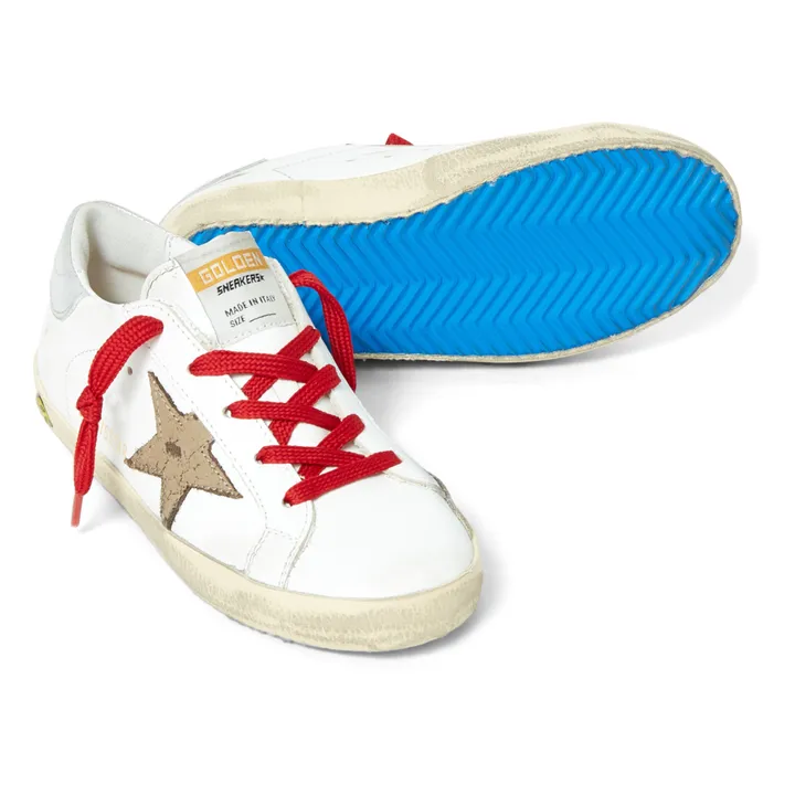 Sneakers Super Star Stern aus Craquelé-Leder | Khaki- Produktbild Nr. 2