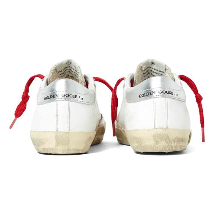 Sneakers Super Star Stern aus Craquelé-Leder | Khaki- Produktbild Nr. 4