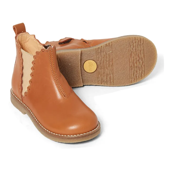Zip-Up Chelsea Boots | Camel- Product image n°2