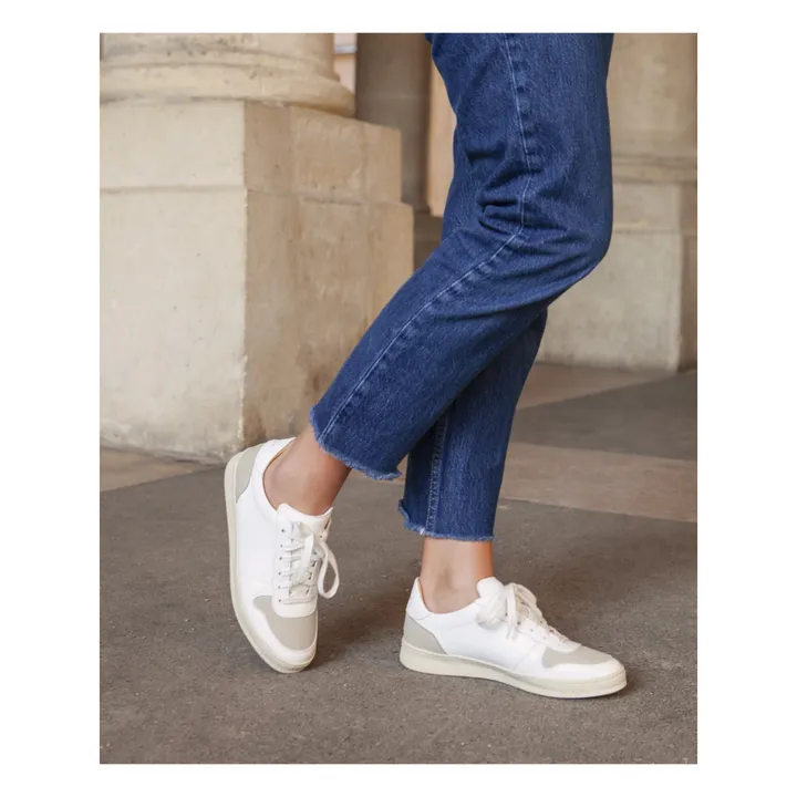 N°12 Vegan Lace-Up Sneakers | White- Product image n°3