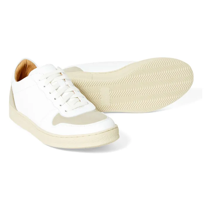 N°12 Vegan Lace-Up Sneakers | White- Product image n°5