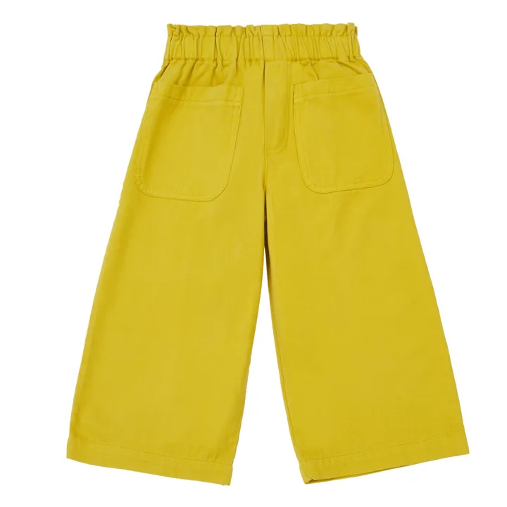Pantaloni, modello: Flare, in cotone bio, Choucho | Ocra- Immagine del prodotto n°0
