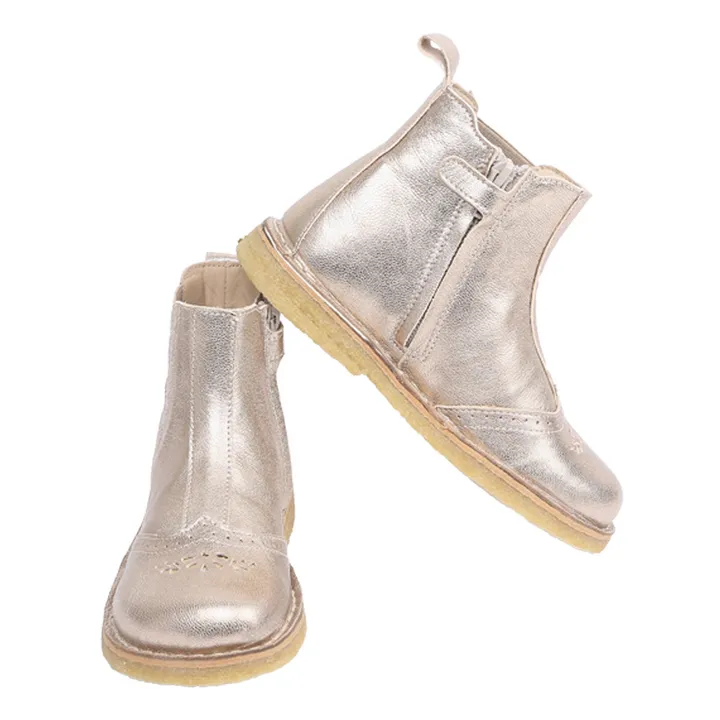 Chelsea Boots Cuir Prairie | Doré- Image produit n°2