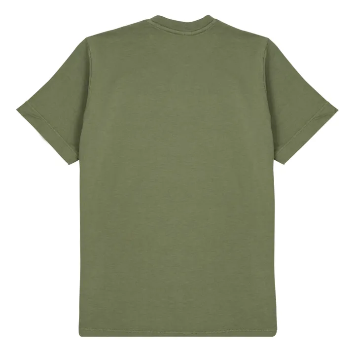 Camiseta unicolor con logo | Verde Kaki- Imagen del producto n°2