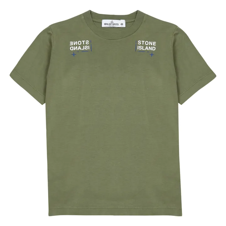 Camiseta unicolor con logo | Verde Kaki- Imagen del producto n°0