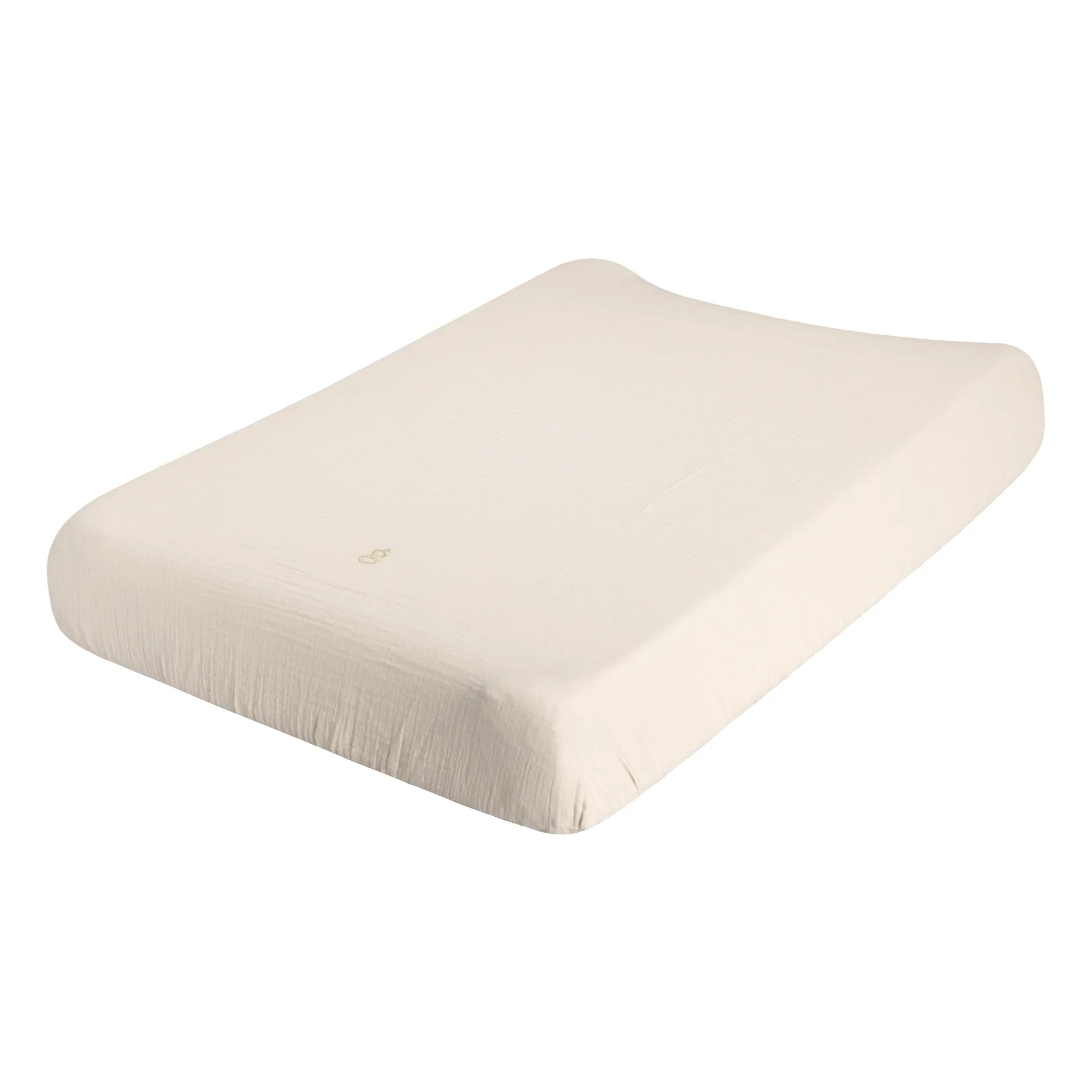 Garbo&Friends Cream Cotton Muslin Changing Mat Cover