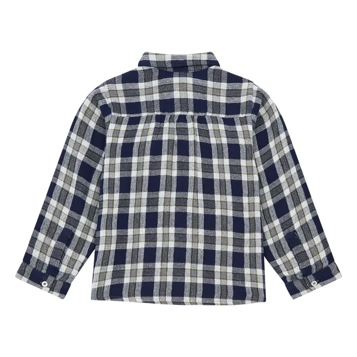 Camisa de gasa de algodón Georges  | Azul Marino- Imagen del producto n°1