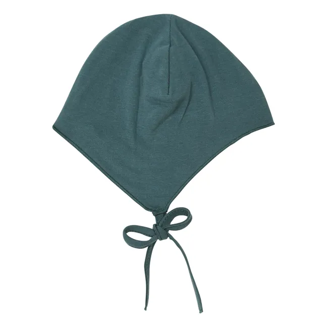 Bonnet Naissance Coton Bio | Bleu gris