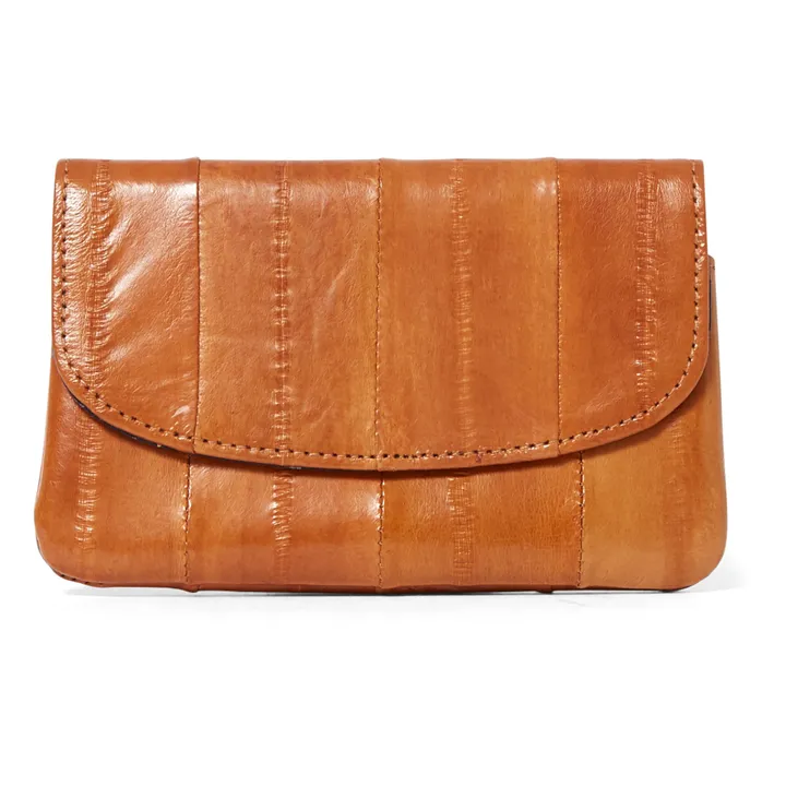 Handy Leather Purse | Camel- Product image n°0