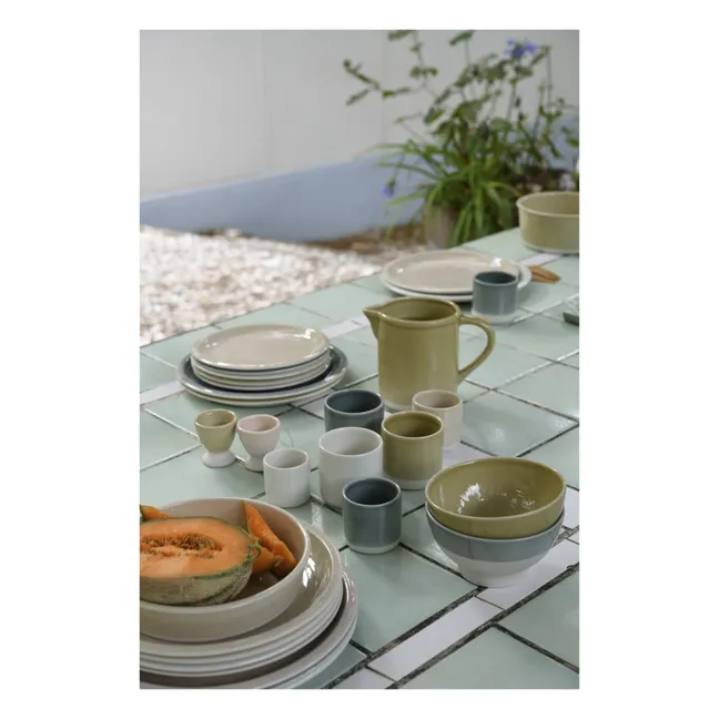 Canteen Ceramic Bowl | Green clay