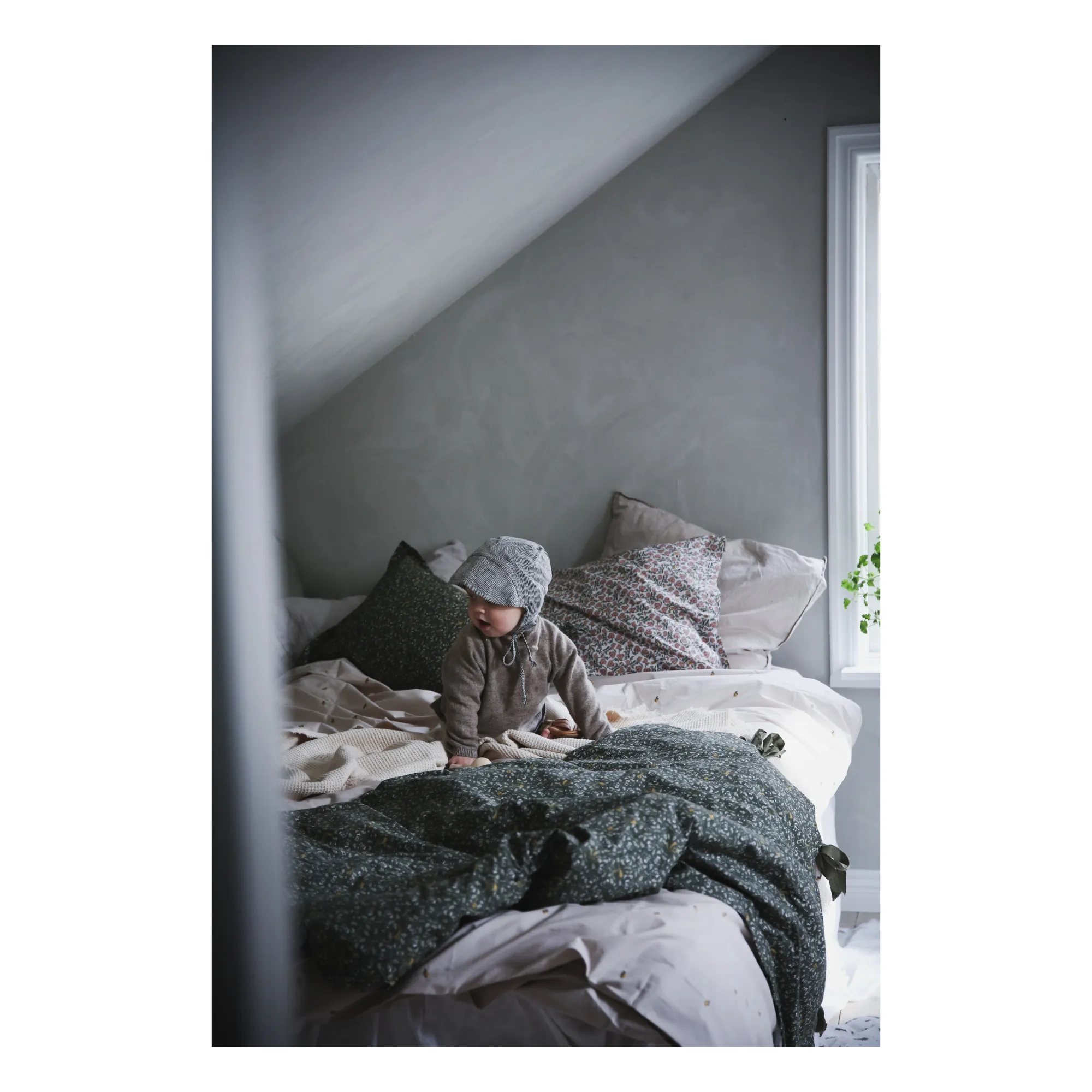 Garbo and Friends Duvet Cover Set – Floral Moss – Elenfhant