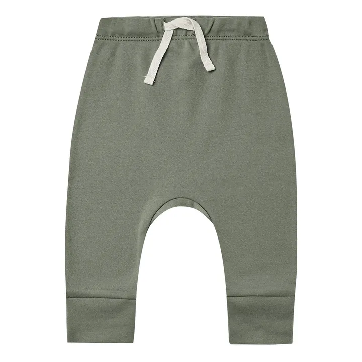 Organic Cotton Harem Pants | Khaki- Product image n°0