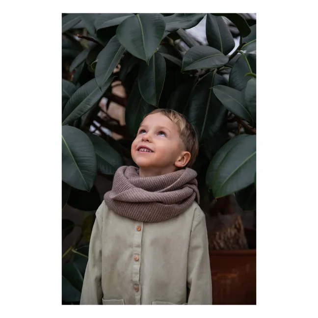 Recycled Knit Snood - Women’s Collection  | Taupe brown