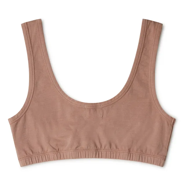 Brassière Basic Coton Bio - Collection Femme  | Terracotta