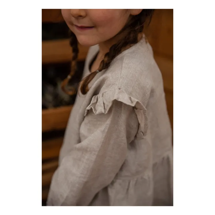 Blusa in lino Luzia | Grigio chino chiaro- Immagine del prodotto n°5