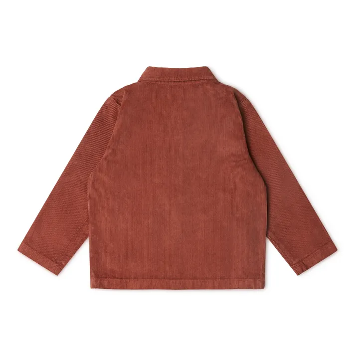 Porter Organic Cotton Corduroy Shirt | Brick red- Product image n°2
