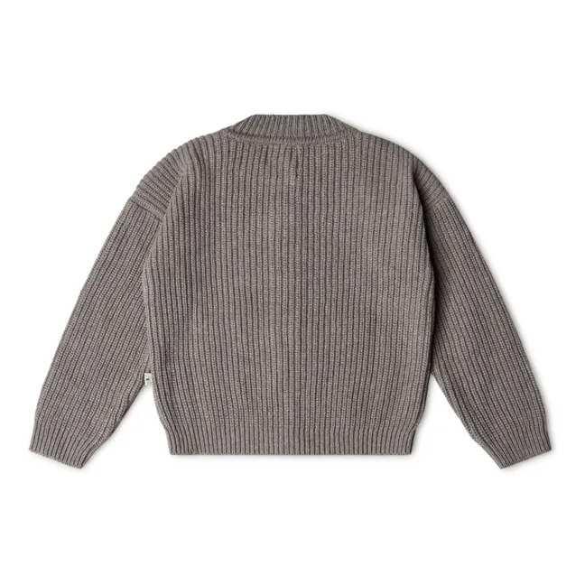 Nico Recycled Knit Cardigan | Taupe brown