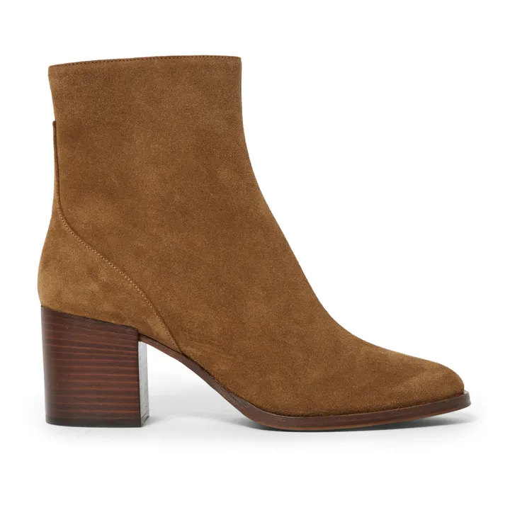 N°660 Suede Boots | Khaki brown- Product image n°0