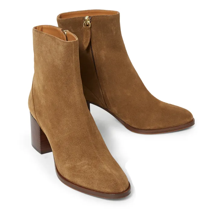 N°660 Suede Boots | Khaki brown- Product image n°2