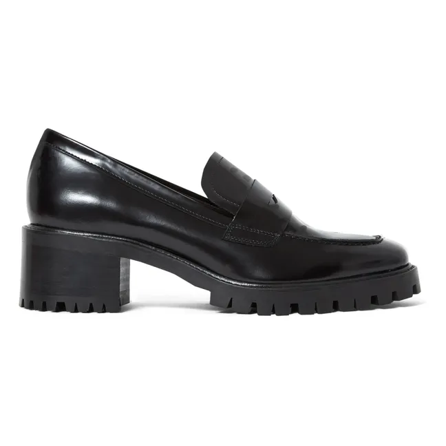 N°81 Polished Leather Loafers | Black