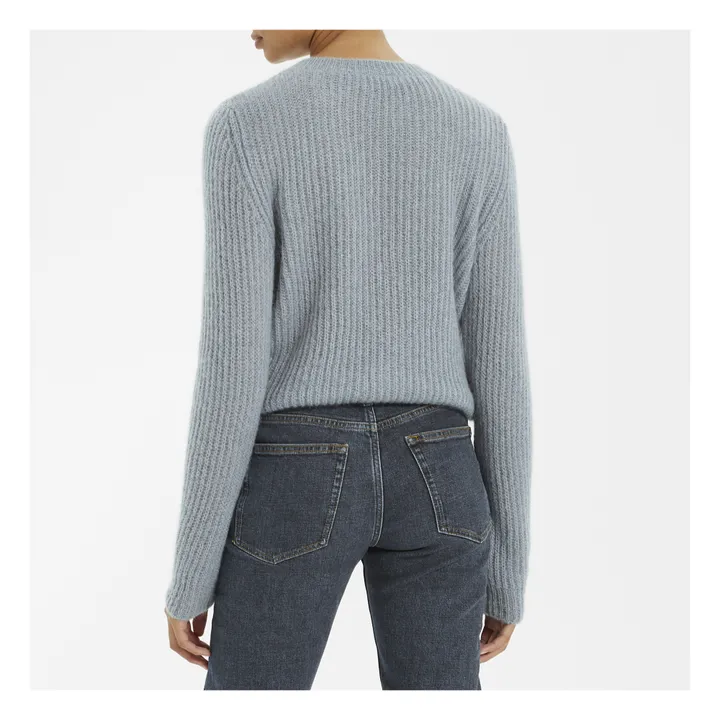 Ona Superkid Mohair and Merino Wool Jumper | Blue- Product image n°3