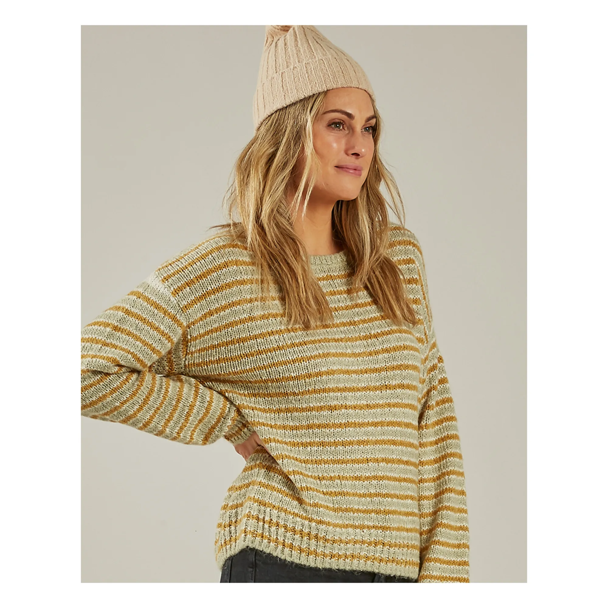 Rylee + Cru Women's Beige Beanie - ’S Collection