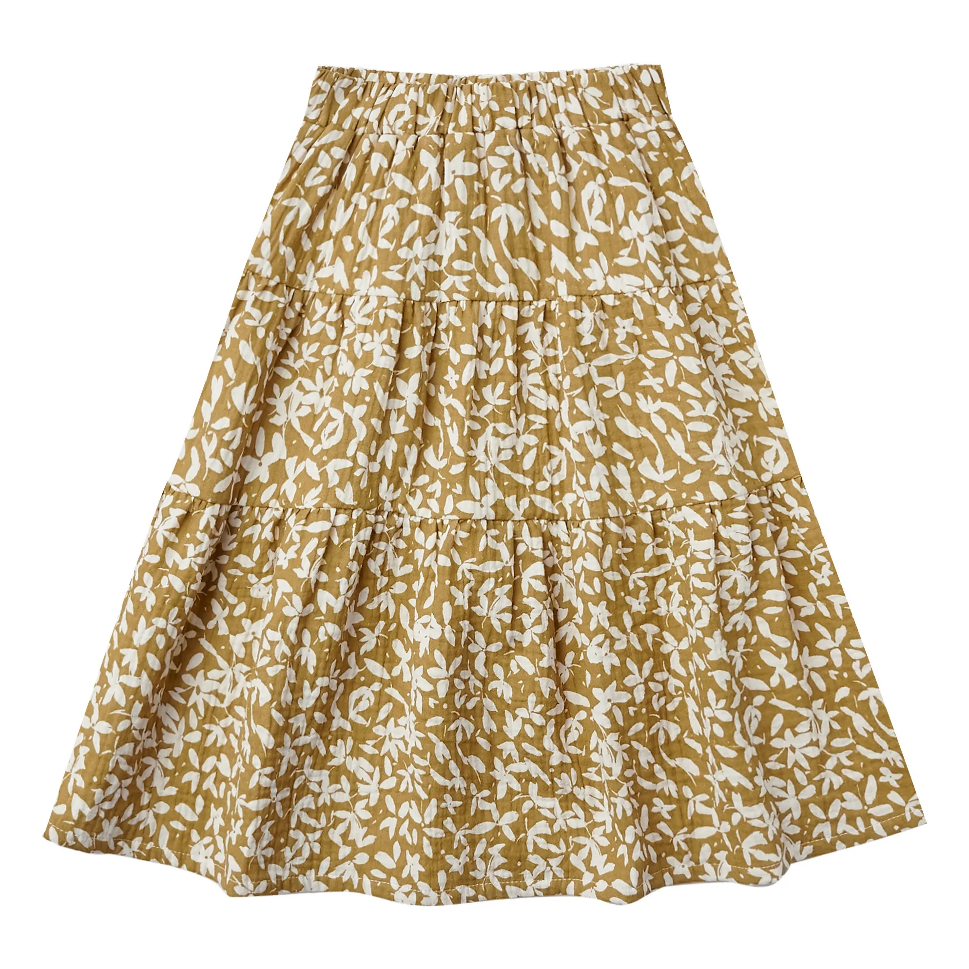 Rylee + Cru Ochre Dolly Midi Skirt