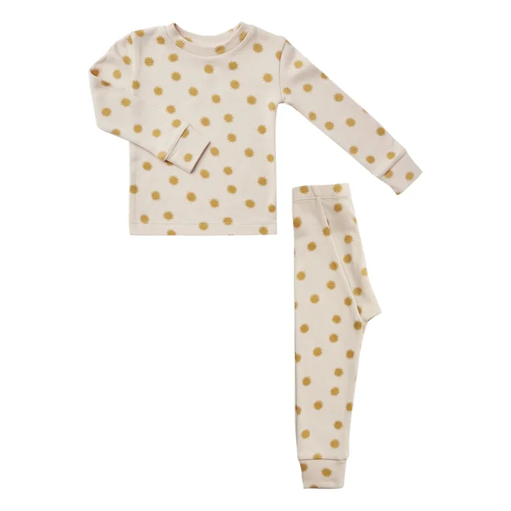 Pyjama Sonne Bio-Baumwolle | Cremefarben- Produktbild Nr. 0