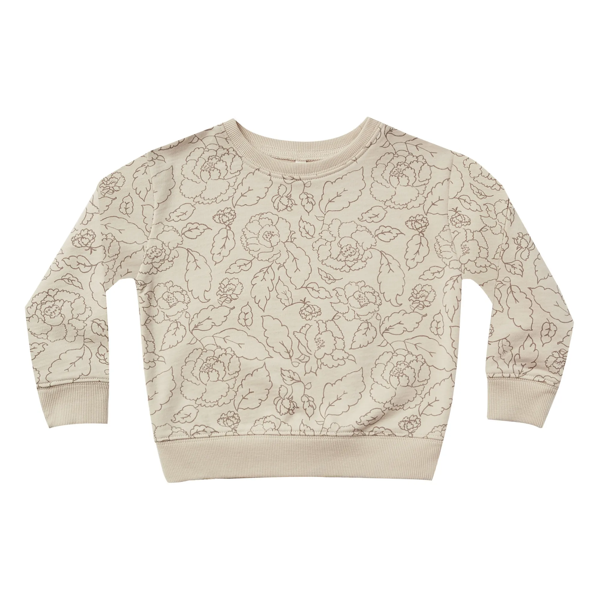 Rylee + Cru Cream Rose Sweatshirt